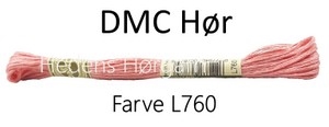 DMC hør farve 760 rosa